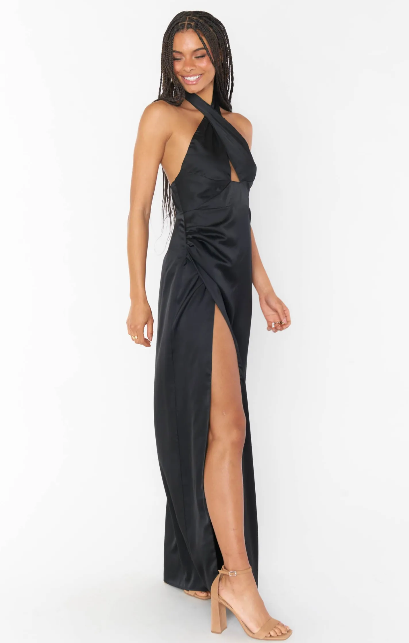 Show Me Your Mumu Adele Halter Maxi Dress