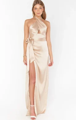 Show Me Your Mumu Adele Halter Maxi Dress