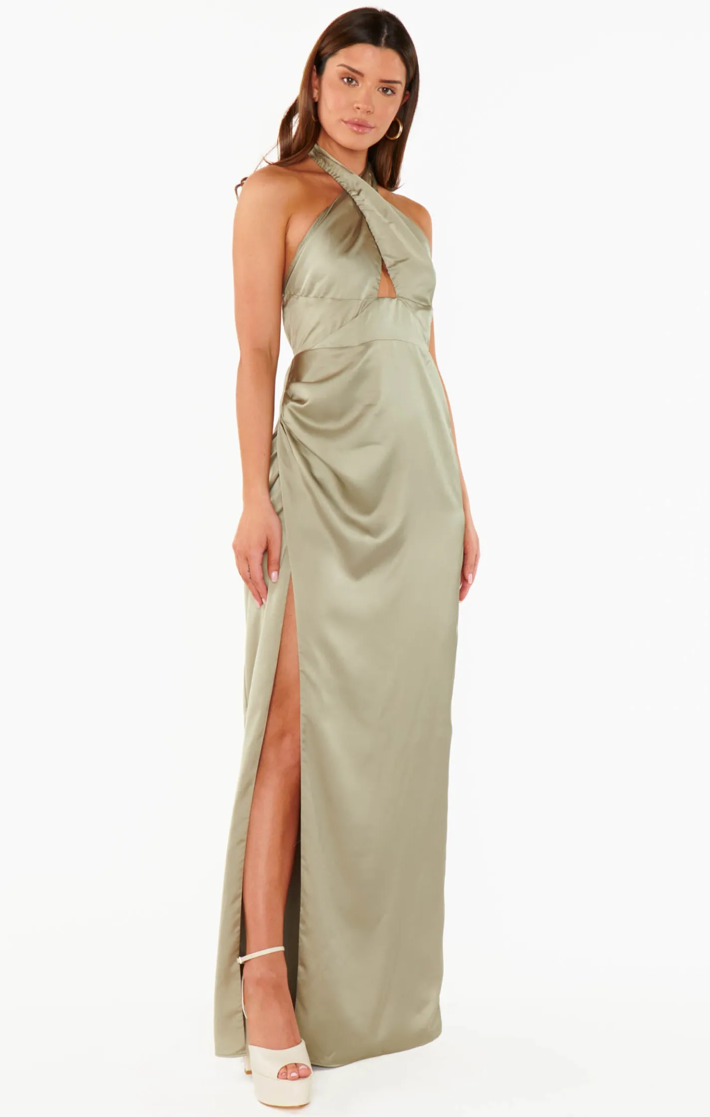 Show Me Your Mumu Adele Halter Maxi Dress
