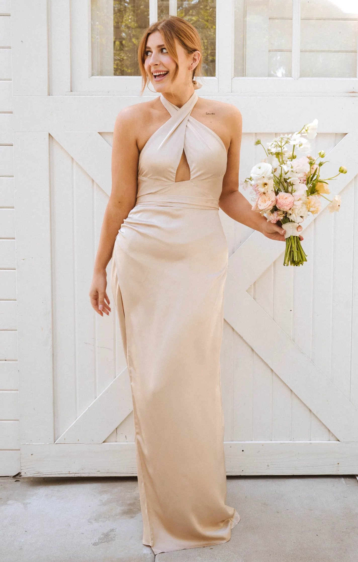 Show Me Your Mumu Adele Halter Maxi Dress