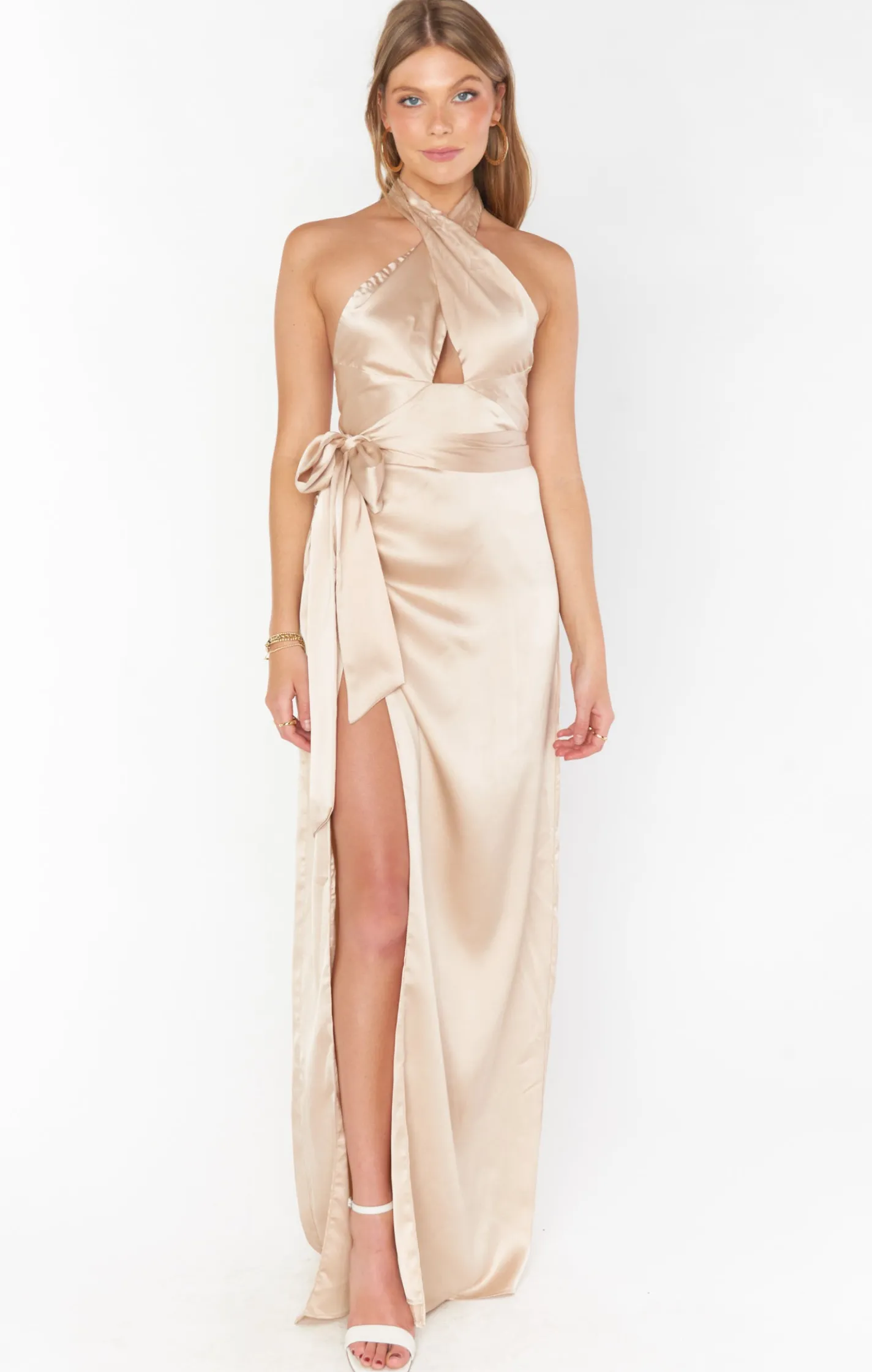 Show Me Your Mumu Adele Halter Maxi Dress