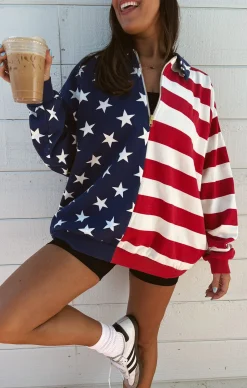 Show Me Your Mumu Benny Half Zip Sweatshirt