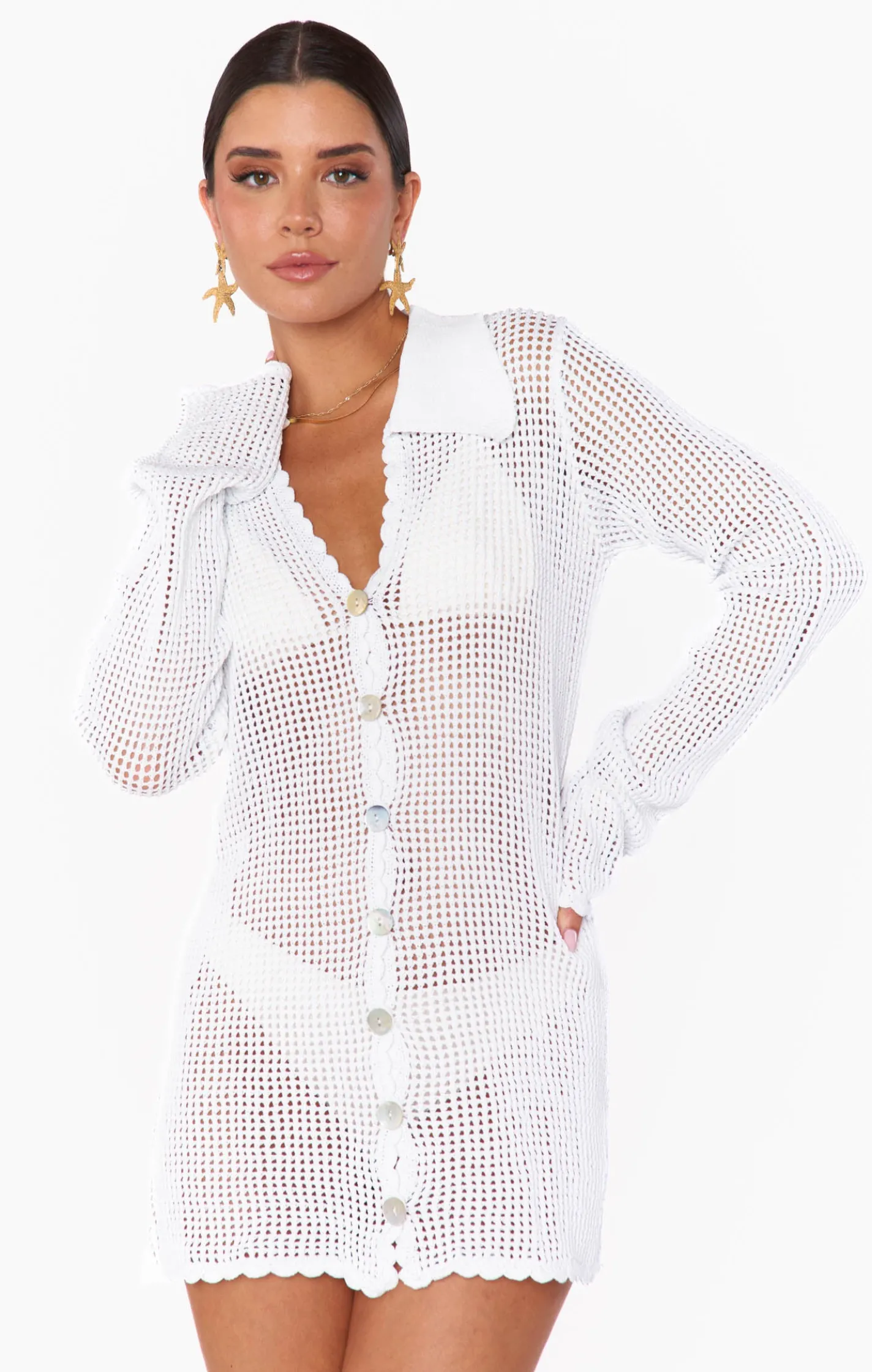 Kids Show Me Your Mumu Button Up Coverup