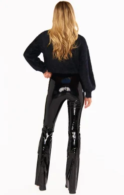 Show Me Your Mumu Commando Faux Patent Leather Flare Legging