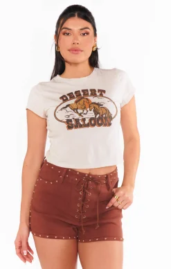 Show Me Your Mumu Desert Lace Up Shorts