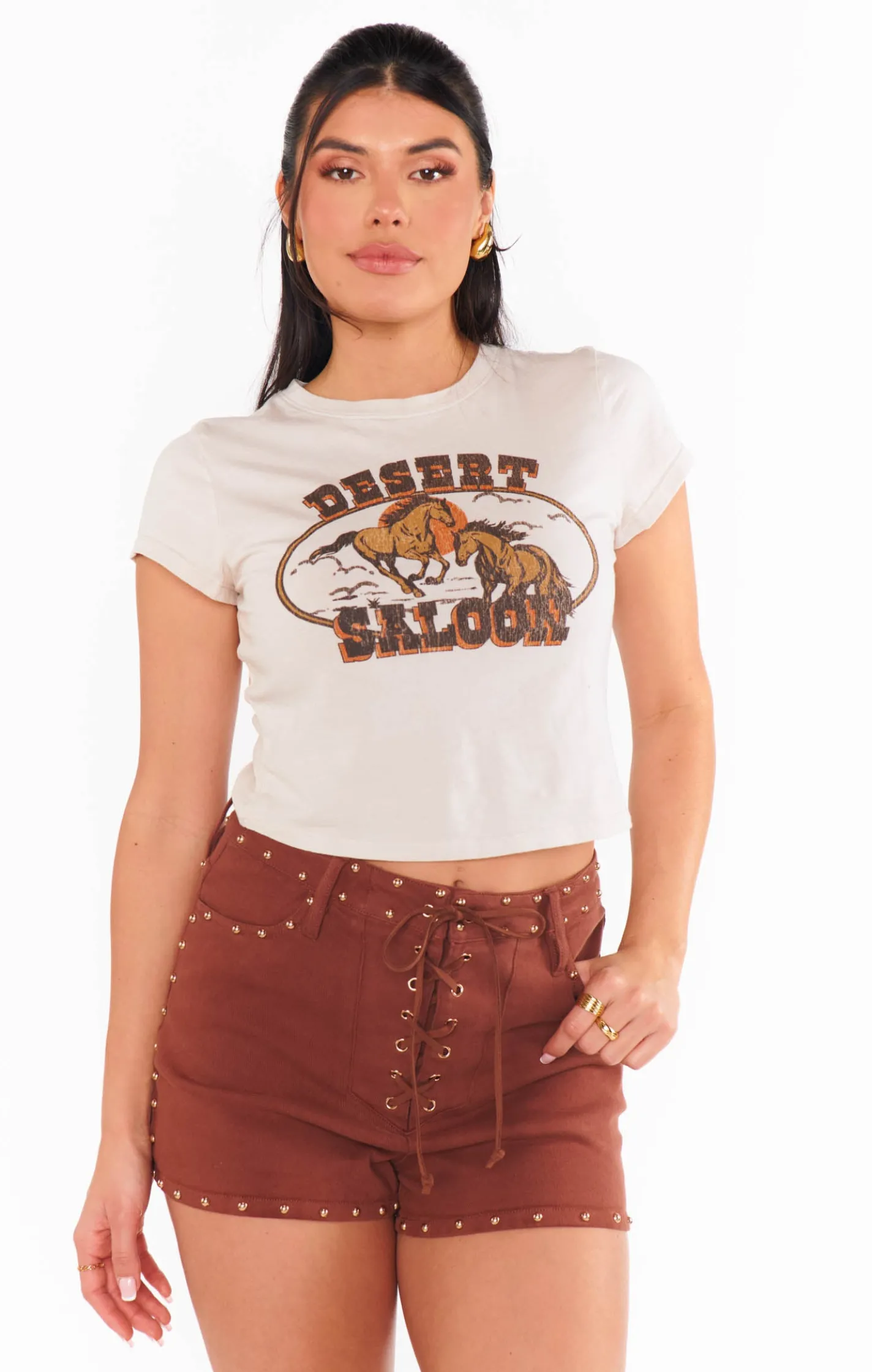 Show Me Your Mumu Desert Lace Up Shorts