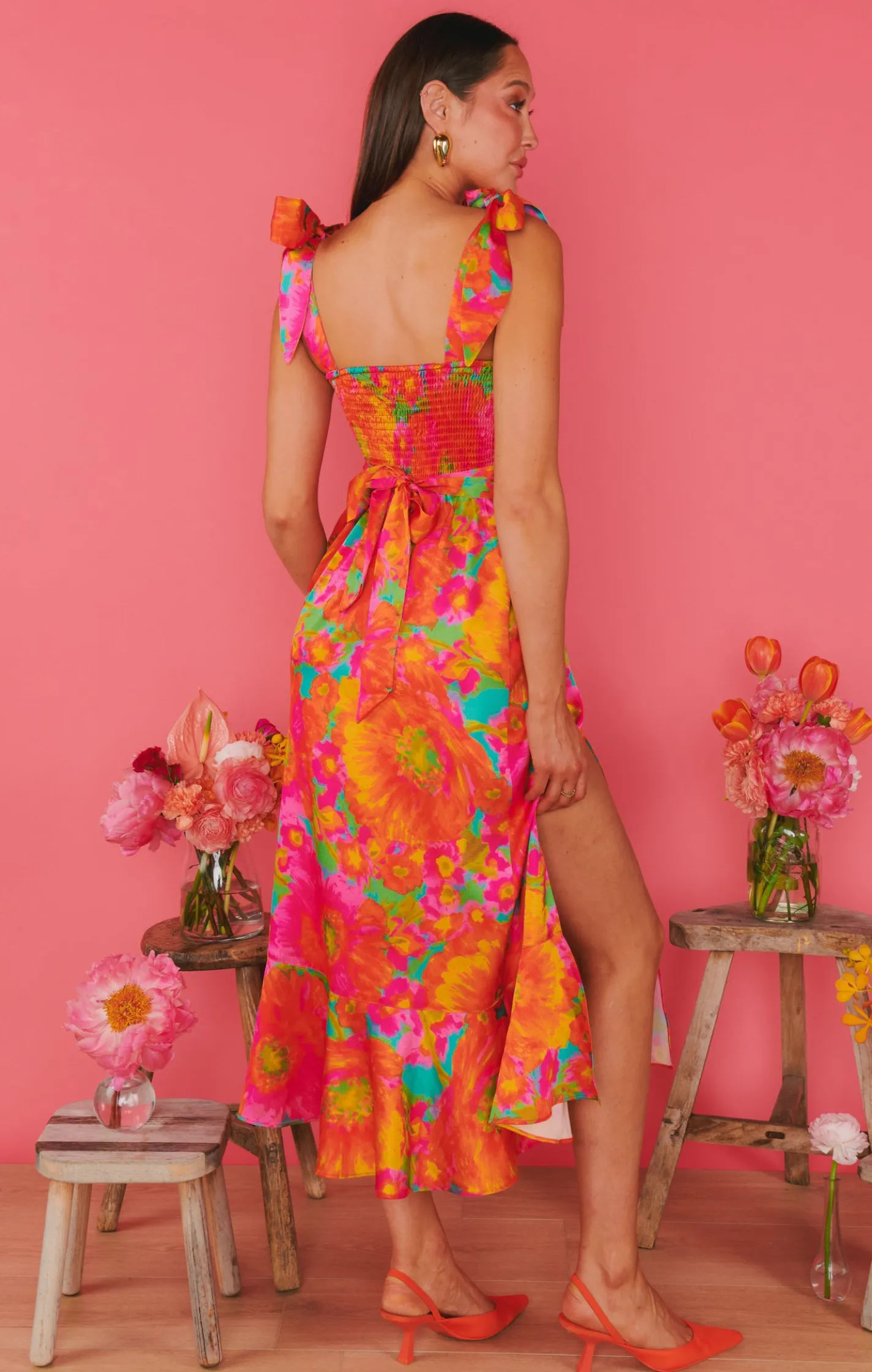 Kids Show Me Your Mumu Garden Midi Dress