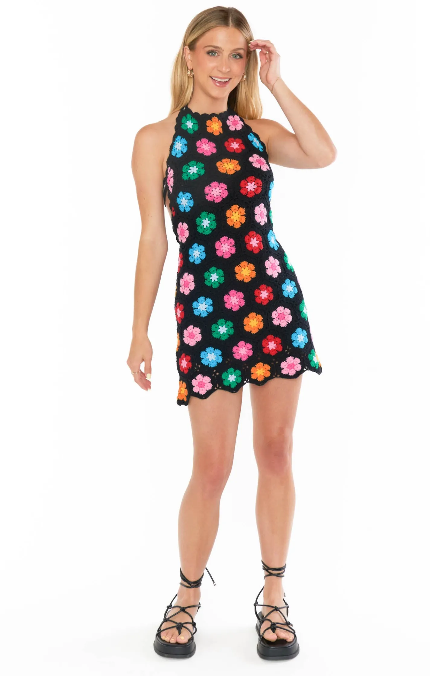 Show Me Your Mumu Happy Halter Mini Dress