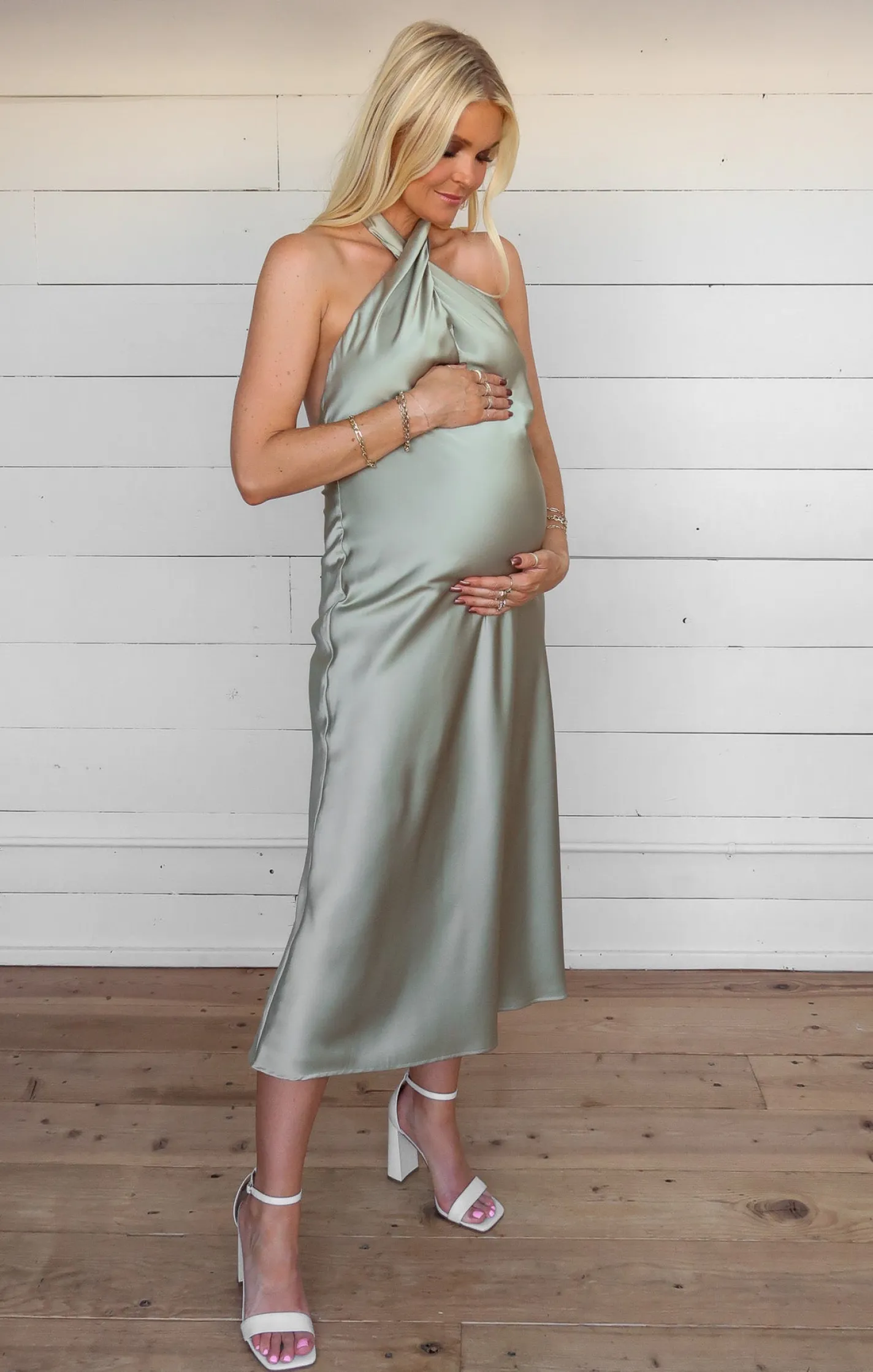 Show Me Your Mumu Jasmine Halter Midi Dress