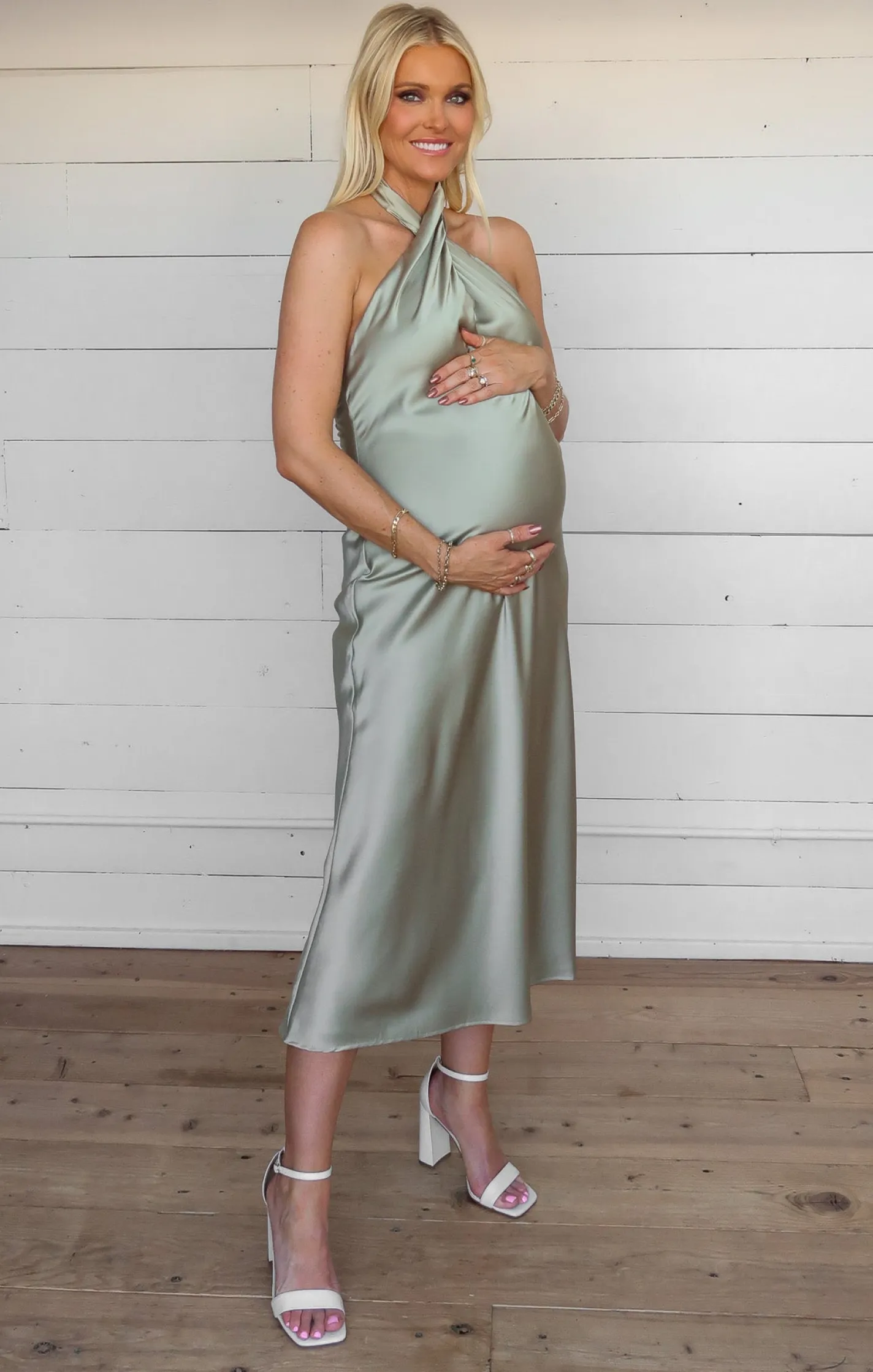 Show Me Your Mumu Jasmine Halter Midi Dress