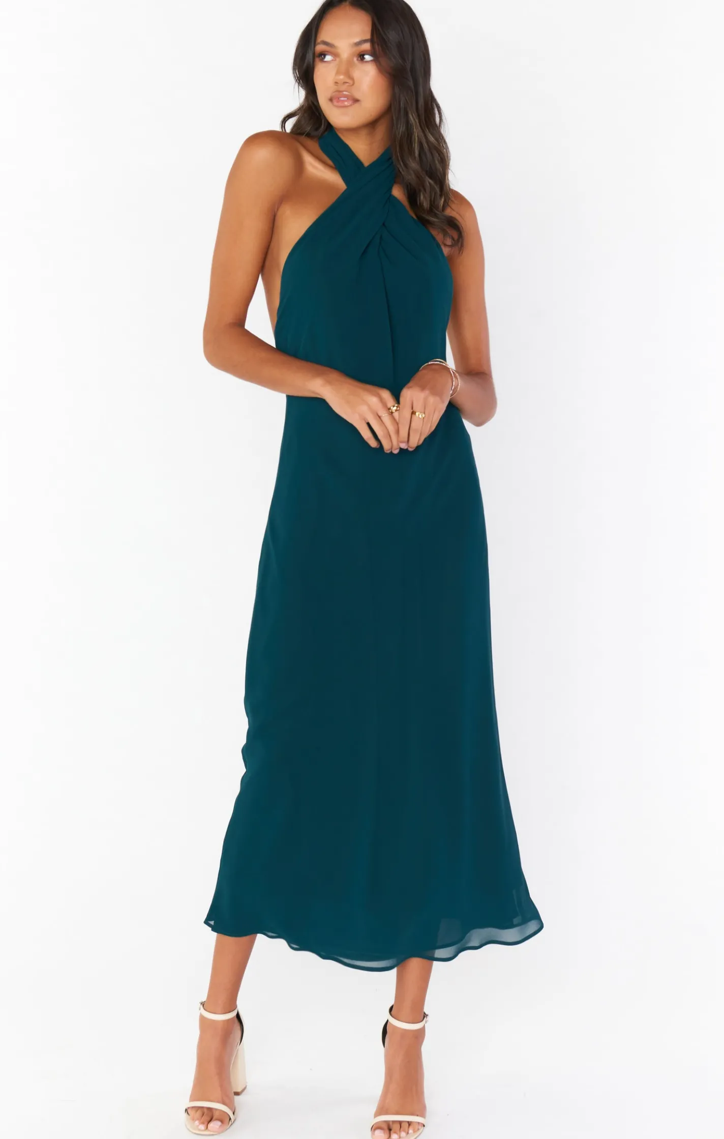 Kids Show Me Your Mumu Jasmine Halter Midi Dress