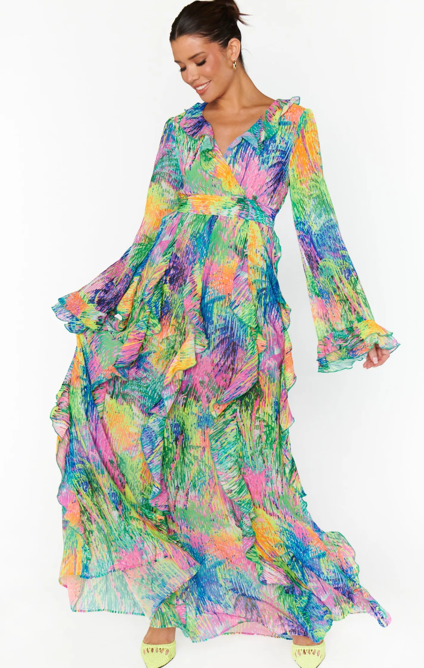 Show Me Your Mumu Jenny Ruffle Maxi Dress