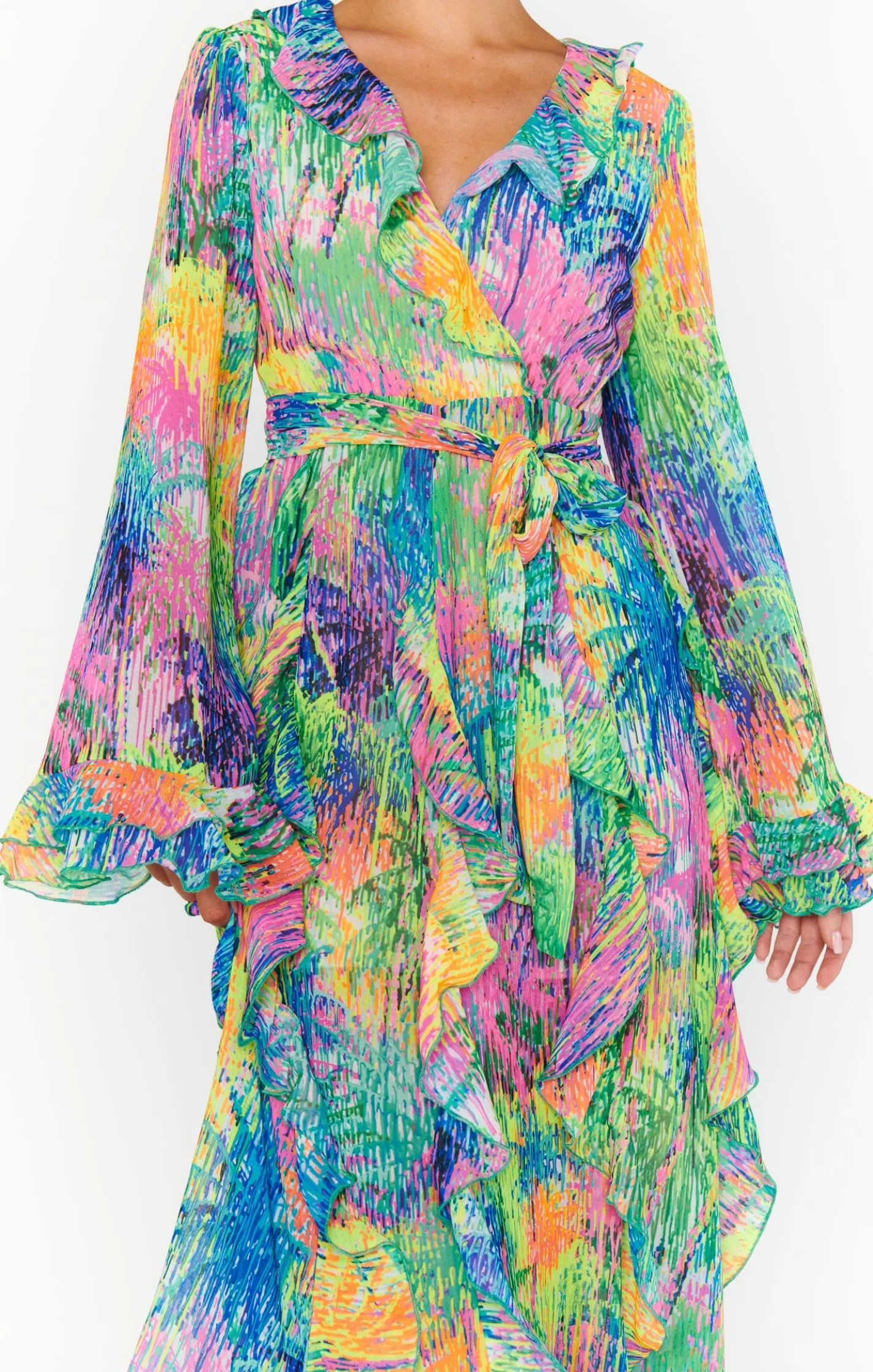 Show Me Your Mumu Jenny Ruffle Maxi Dress