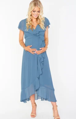 Kids Show Me Your Mumu Jess Ruffle Midi Dress