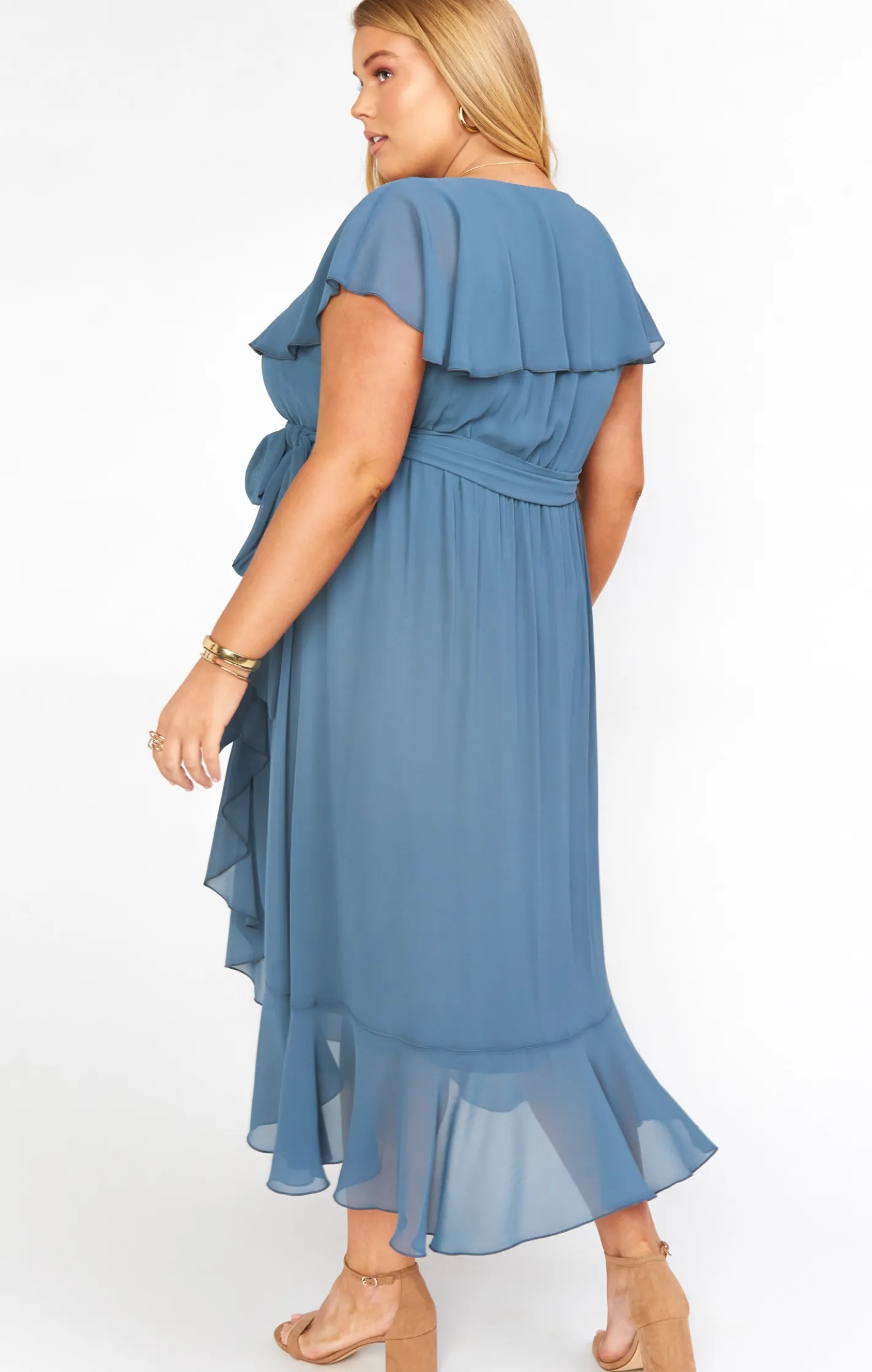 Kids Show Me Your Mumu Jess Ruffle Midi Dress