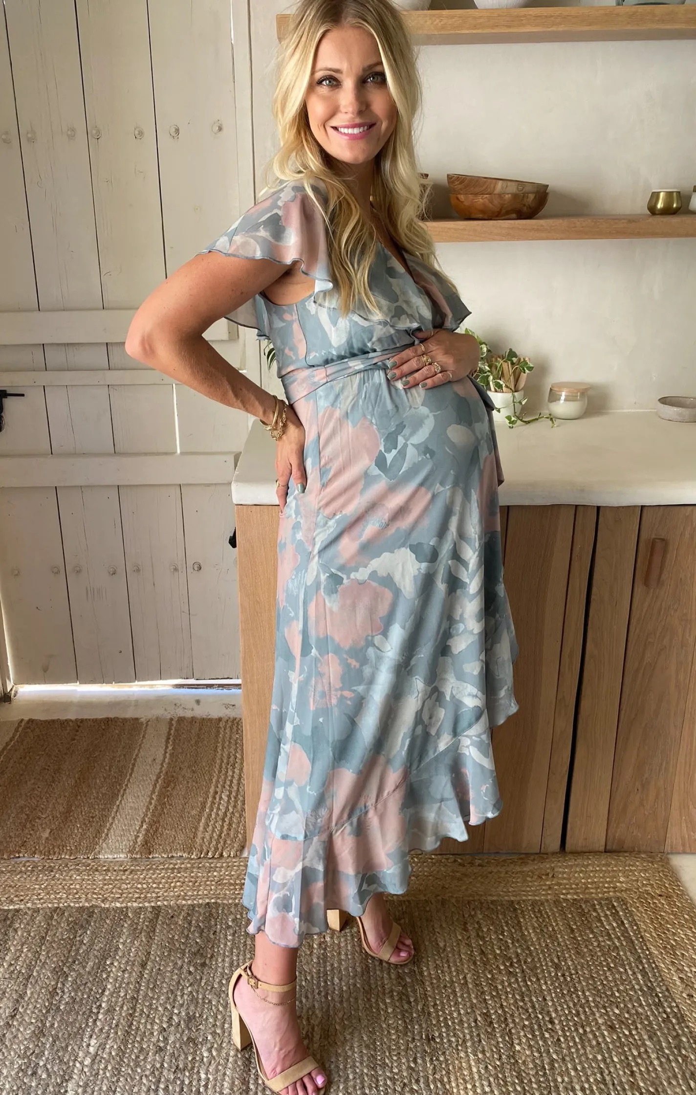 Kids Show Me Your Mumu Jess Ruffle Midi Dress