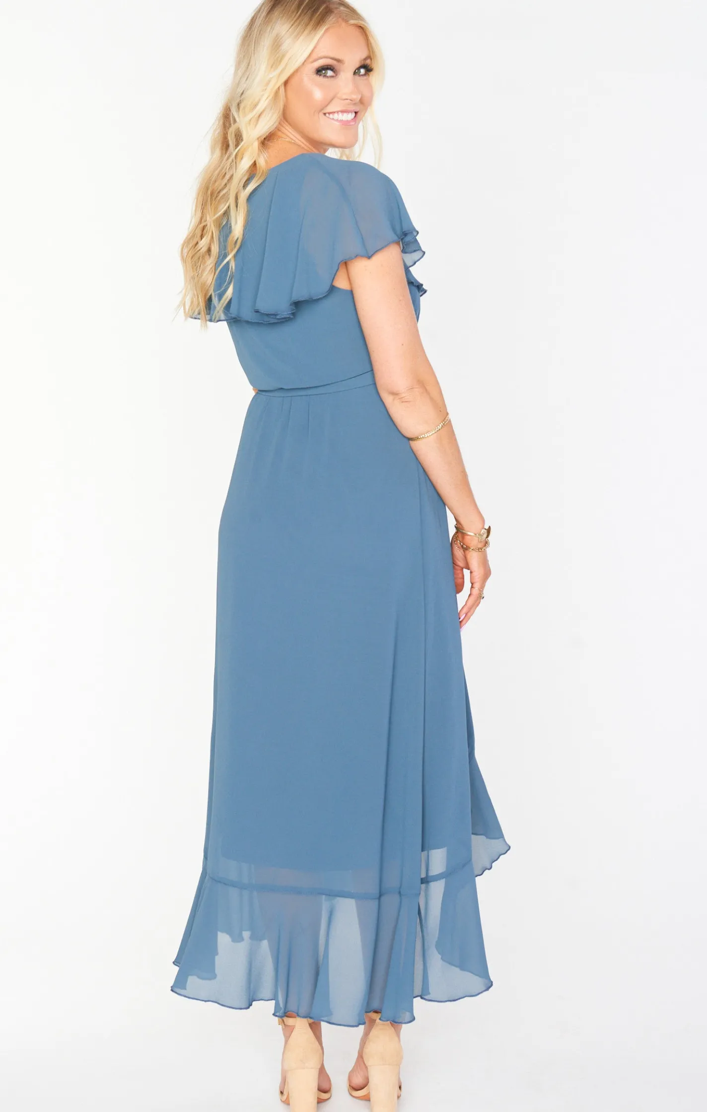 Kids Show Me Your Mumu Jess Ruffle Midi Dress