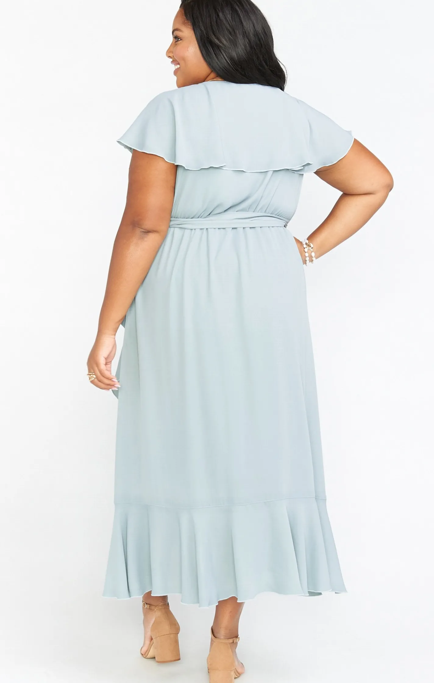 Kids Show Me Your Mumu Jess Ruffle Midi Dress