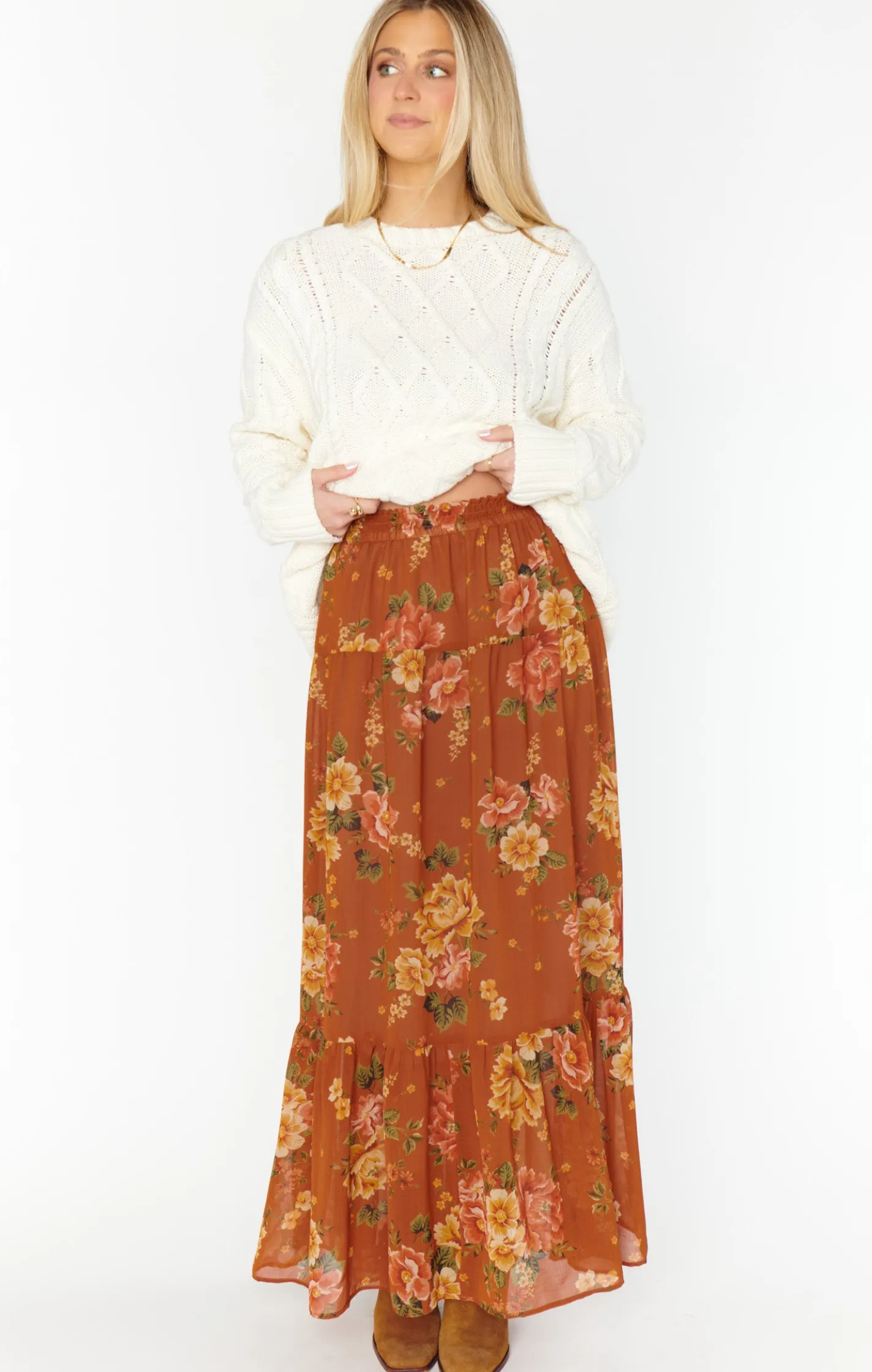 Show Me Your Mumu Larina Midi Skirt