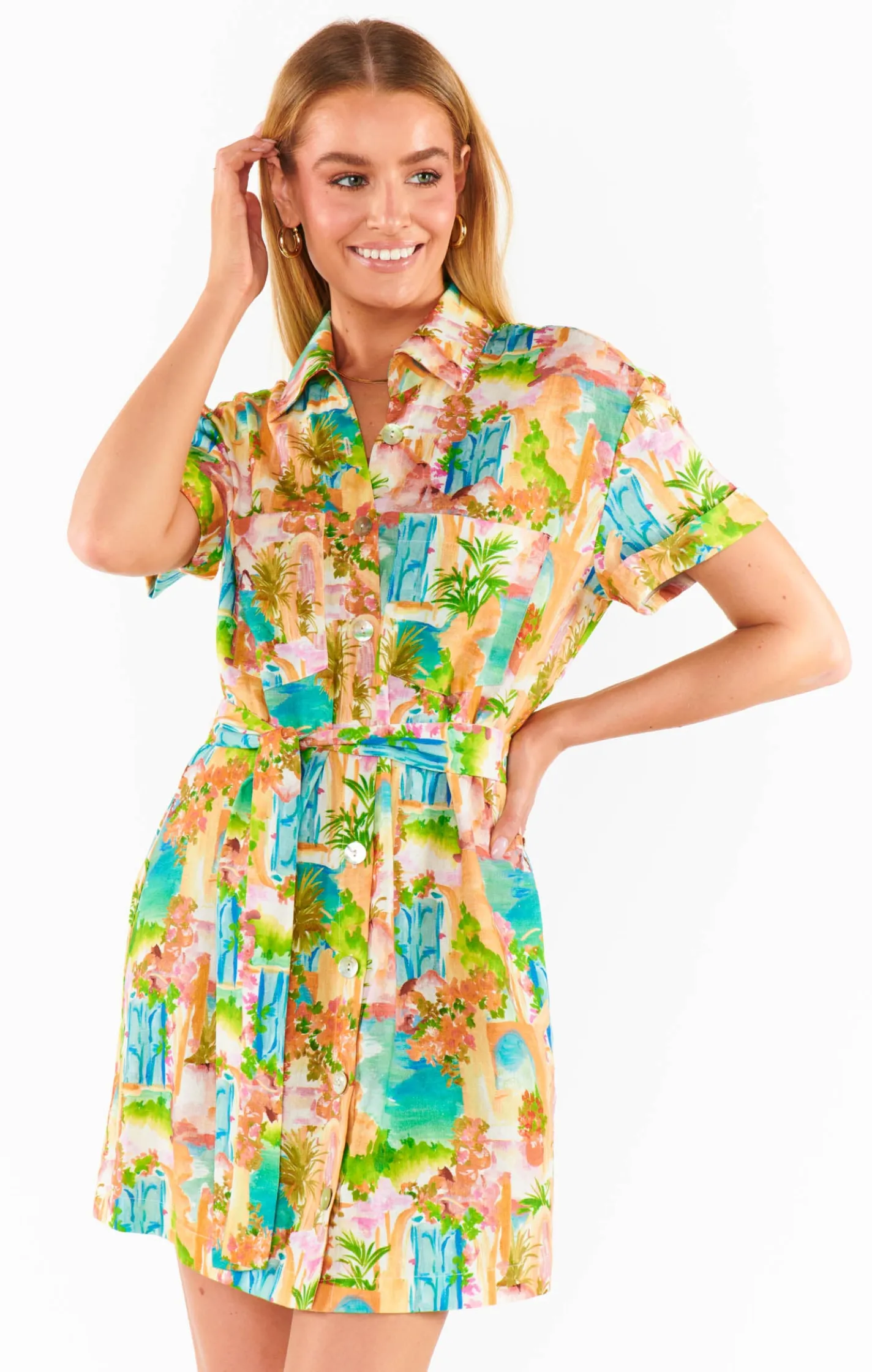 Show Me Your Mumu Marsala Shirt Dress