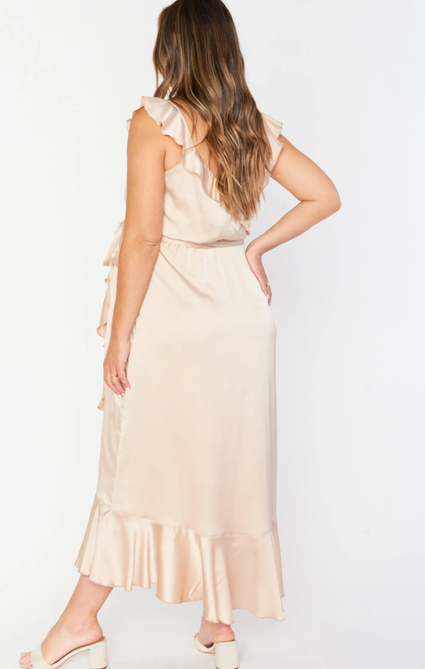 Show Me Your Mumu Samantha Ruffle Wrap Dress