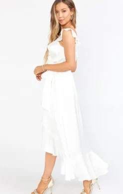 Show Me Your Mumu Samantha Ruffle Wrap Dress