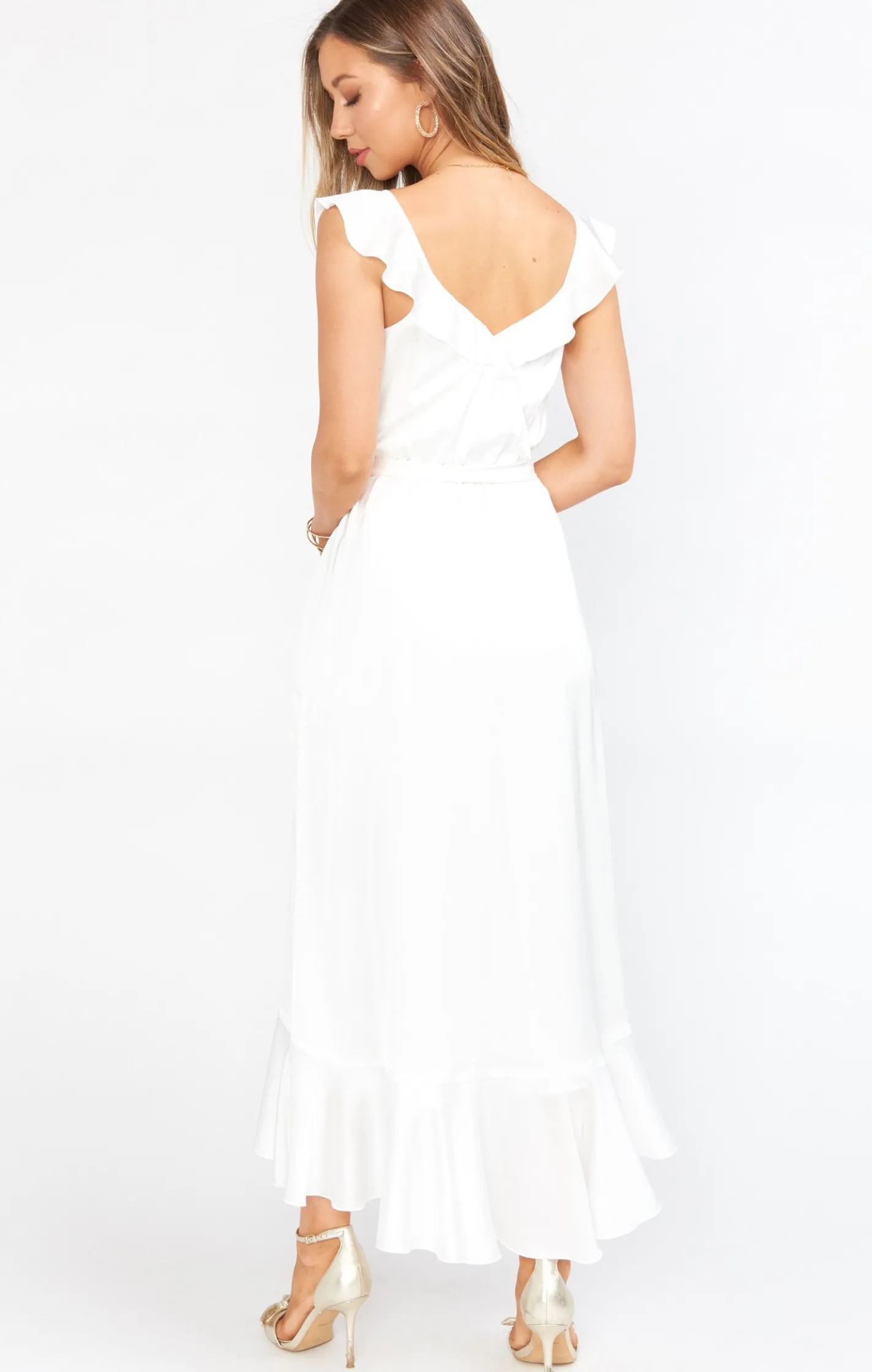 Show Me Your Mumu Samantha Ruffle Wrap Dress