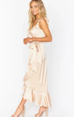 Kids Show Me Your Mumu Samantha Ruffle Wrap Dress