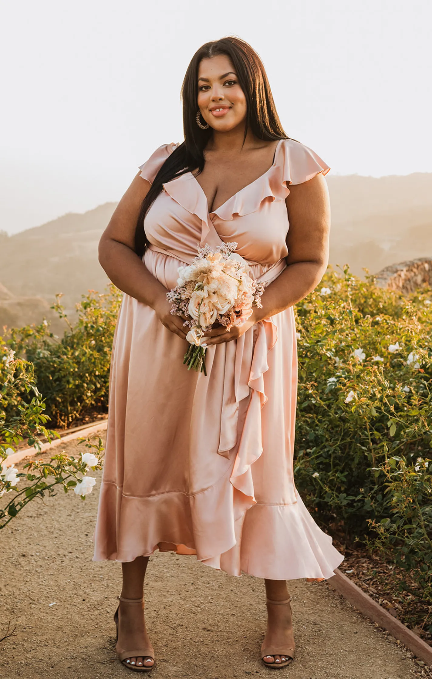 Show Me Your Mumu Samantha Ruffle Wrap Dress