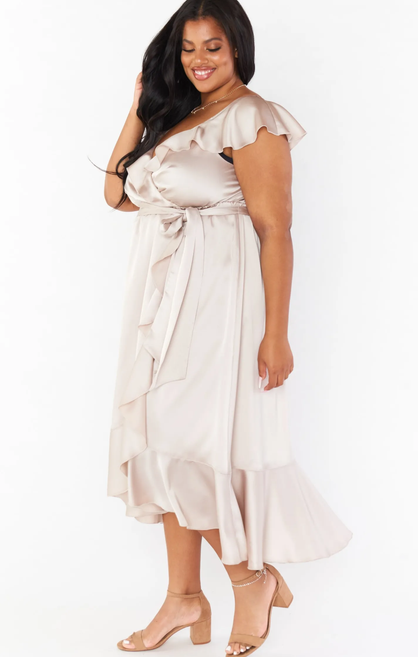 Show Me Your Mumu Samantha Ruffle Wrap Dress