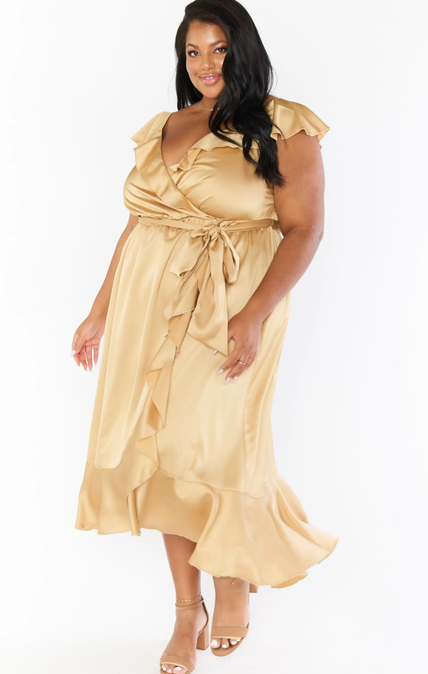Show Me Your Mumu Samantha Ruffle Wrap Dress