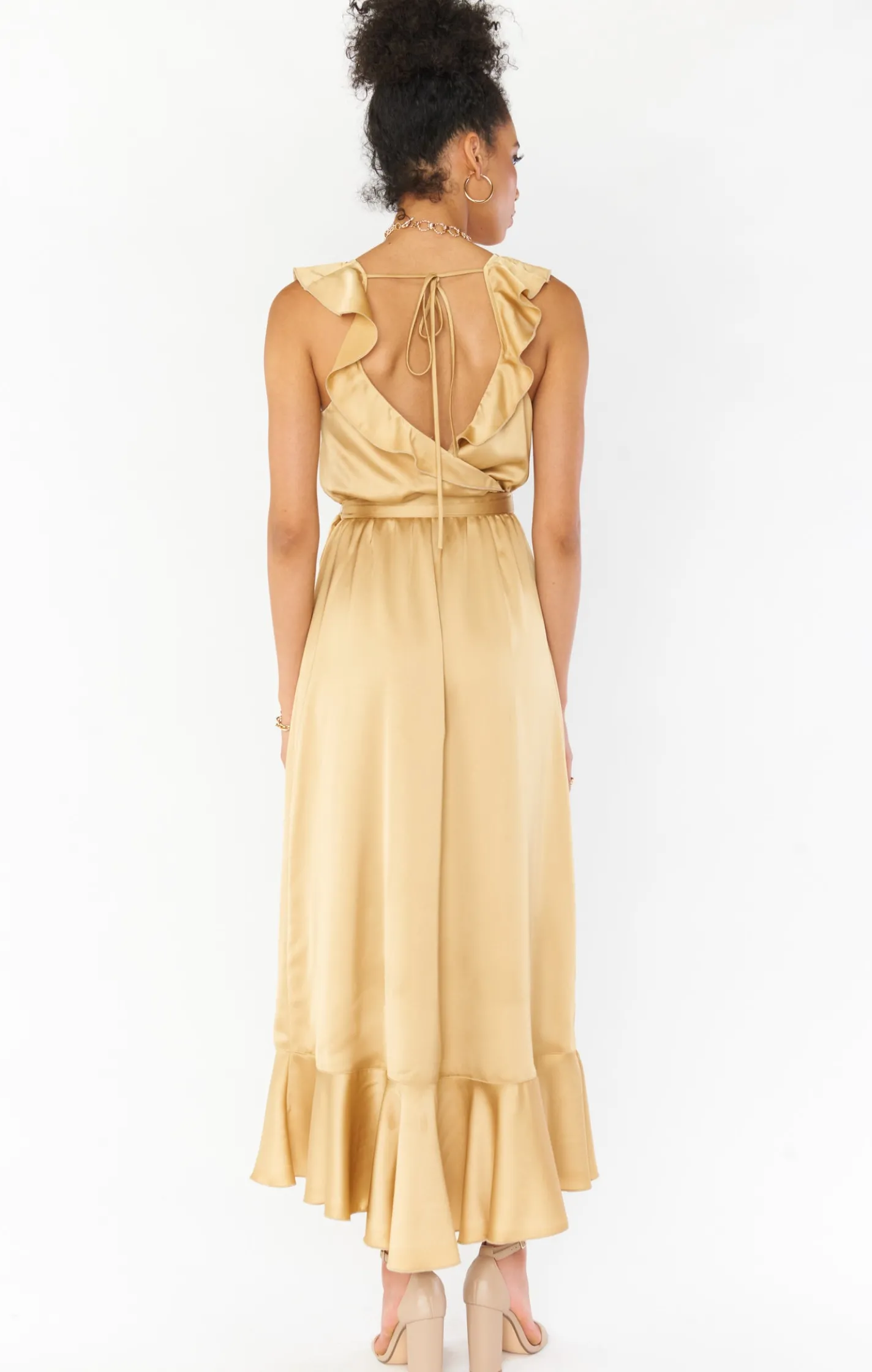 Kids Show Me Your Mumu Samantha Ruffle Wrap Dress