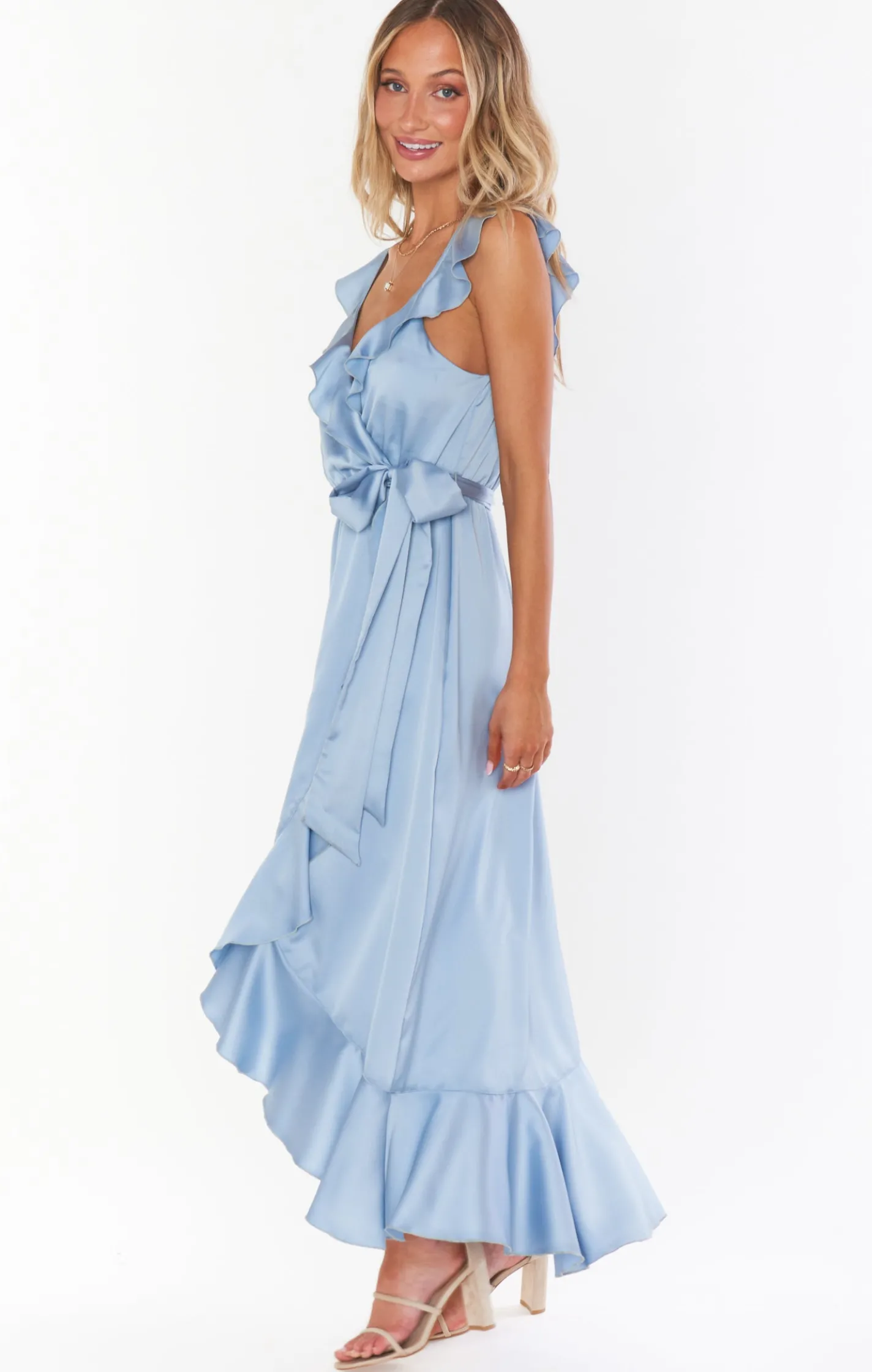 Show Me Your Mumu Samantha Ruffle Wrap Dress