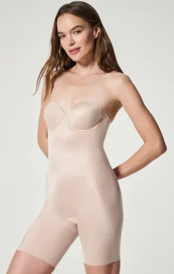Show Me Your Mumu SPANX Suit Your Fancy Strapless Cupped Mid-Thigh Bodysuit