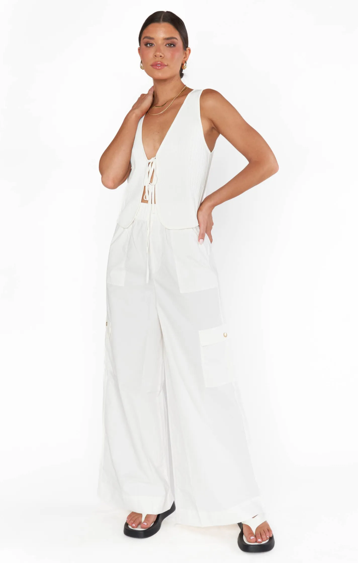 Show Me Your Mumu Time Out Tie Top